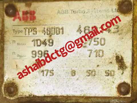 Turbocharger ABB TPS 48DD1Reday For Shipment ,ashaibdctg@gmail com