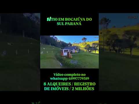 Sítio em Bocaiúva do Sul Paraná