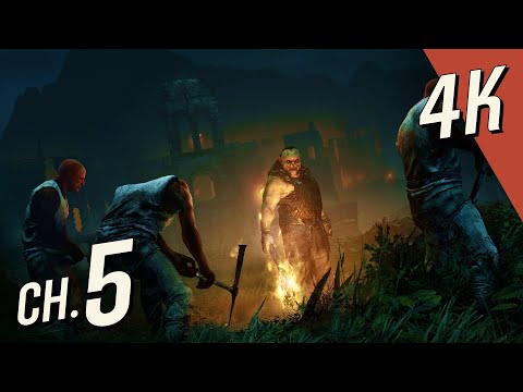 Middle-earth: Shadow of Mordor - [4K/60fps] (100%) Walkthrough Part 5 - Freeing Slaves