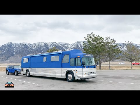Retired Couples Gorgeous GMC Coach Bus Tiny House - Total Custom Build