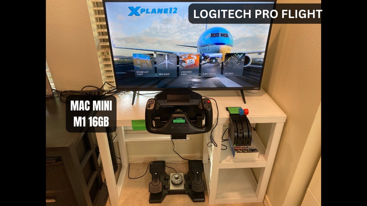 Flight Simulator setup Logitech X Plane Mac Mini M1 16gb