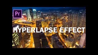 프리미어프로 야매강좌 13강 하이퍼랩스 효과내기
