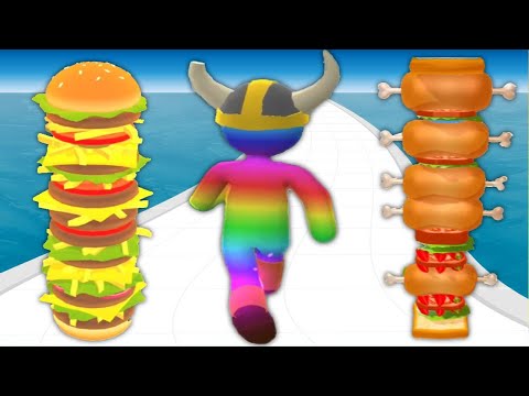 BURGER RUSH vs GIANT RUSH vs SANDWICH RUNNER - Triple Game