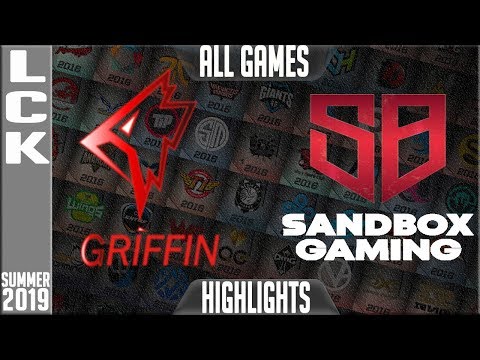 GRF vs SB Highlights ALL GAMES | LCK Summer 2019 Week 2 Day 1 | Griffin vs sandbox Gaming