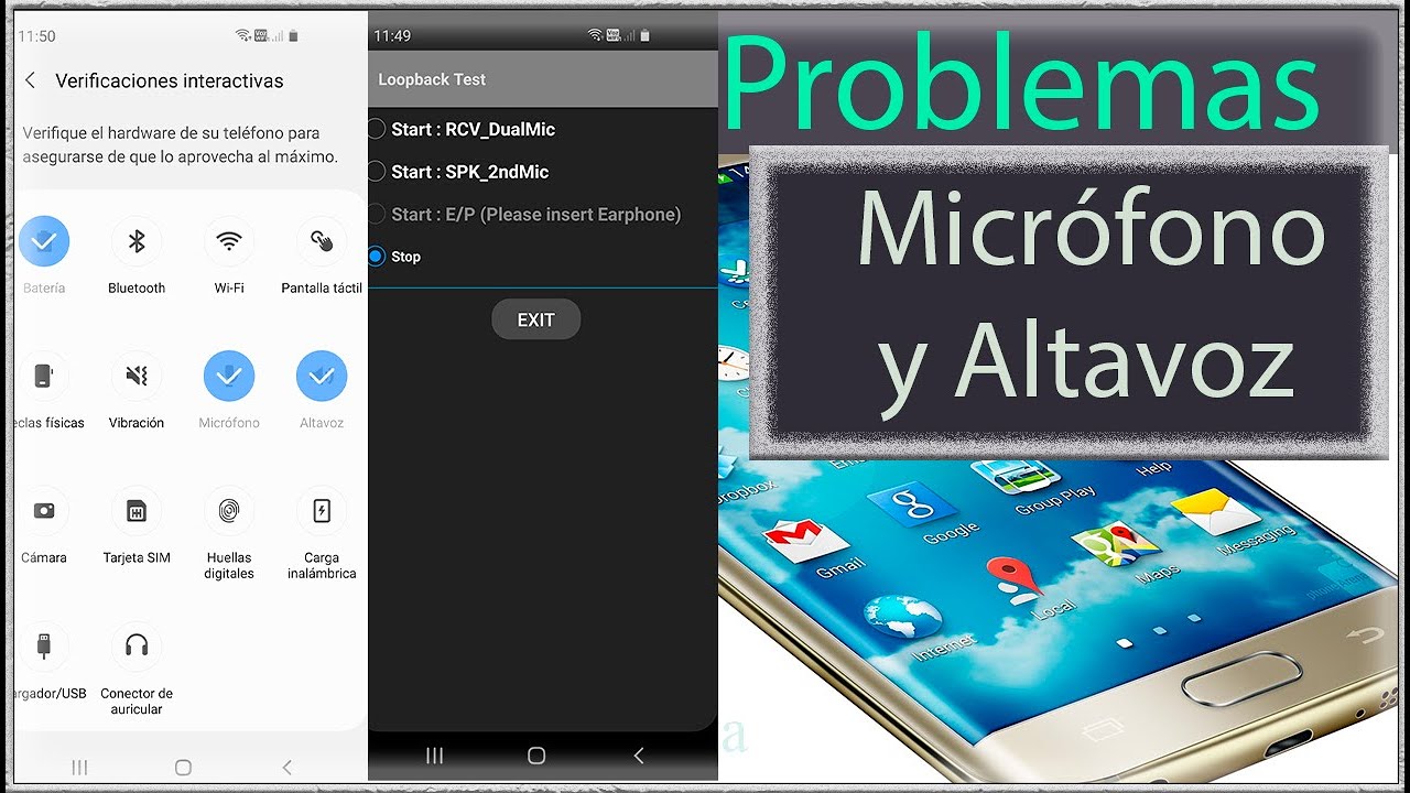 No me escuchan en llamadas Prueba de micro y altavoz