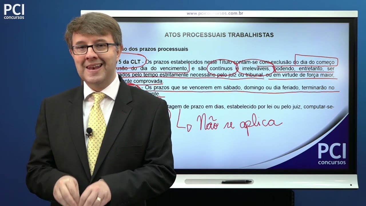 Aula 12 - Atos Processuais Trabalhistas - Prazos Processuais