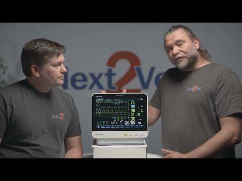 Mindray ePM12 Vet, touch, printer, + CO2 sidestream