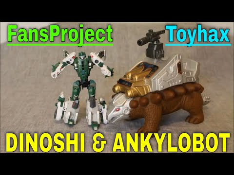 FansProject Dinoshi (3P Gairyu/ Bristleback) and Ankylobot with Toyhax-GotBot True Review NUMBER 882
