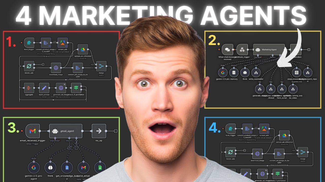 These 4 n8n Marketing Agents Are Making Me $1,000's!!! (free download)