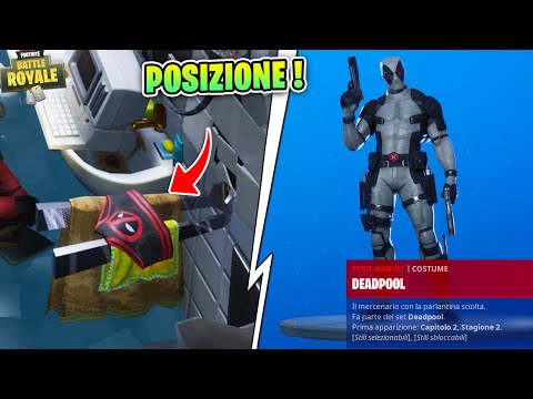 TROVA I BOXER DI DEADPOOL ! POSIZIONE ! - Fortnite sfide ita