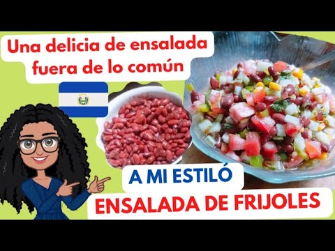 🔴cómo hacer ENSALADA DE FRIJOLES fácil, rica, deliciosa 🤤 al estilo de Amor por la cocina 💖