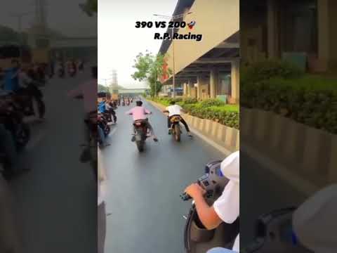 Ktm 390 vs ns 200 drag race