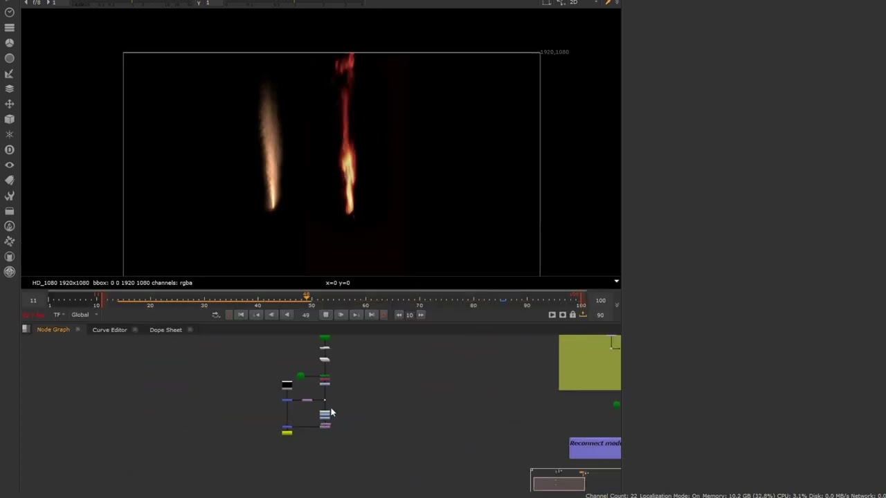 Create realistic fire in nuke with CopyCat