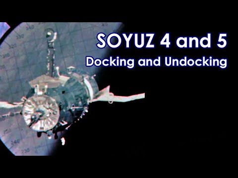 SOYUZ 4 & 5 - Docking and Undocking (1969/01/16)