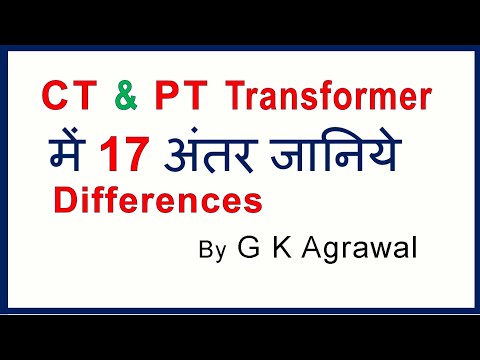 CT vs PT Transformer - 17 differences, in Hindi Video