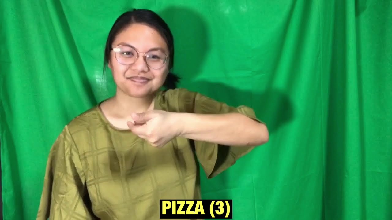 What is the sign for pizza in ASL? Tipseri