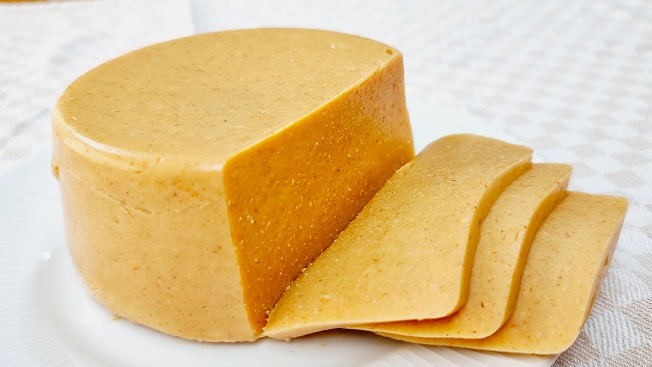 QUEIJO VEGANO FÁCIL E RÁPIDO para FATIAR e DERRETER - Gostoso, Barato e Saudável (Sem Leite)