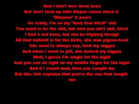 Lil' Wayne - How To Hate Lyrics On Screen