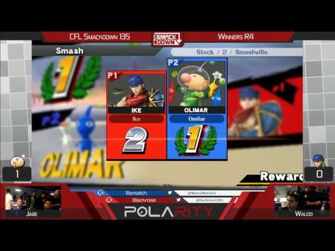 CFL Smackdown 135 WiiU - Jabe (Olimar) vs Waldo (Ike) - Winners R4