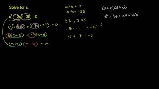 Solving quadratics by factoring