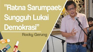Rocky Gerung: Bila Ratna Sarumpaet Berbohong, Sungguh Melukai Demokrasi