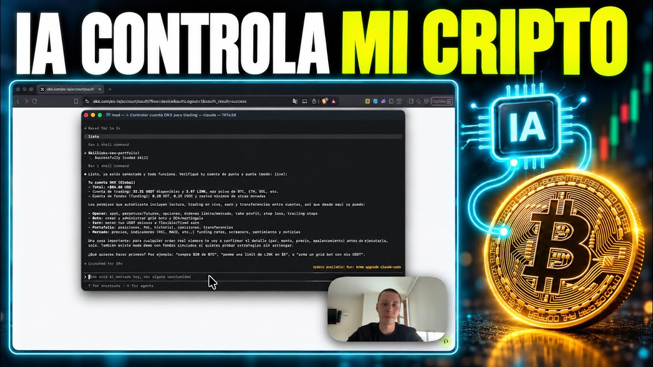 Controla tus criptomonedas con IA agent- Claude 