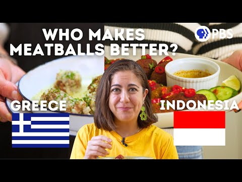 INDONESIAN and GREEK Meatball Showdown! | Pan Pals 🍳