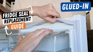 How to Replace a Glued in Fridge Seal & Freezer Seal.