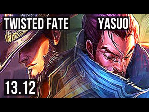 TWISTED FATE vs YASUO (MID) | 7/1/6, 900+ games, 1.4M mastery, Dominating | KR Diamond | 13.12