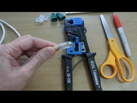 Make or Fix An Ethernet (Internet) Cable Yourself (Updated Video Available)