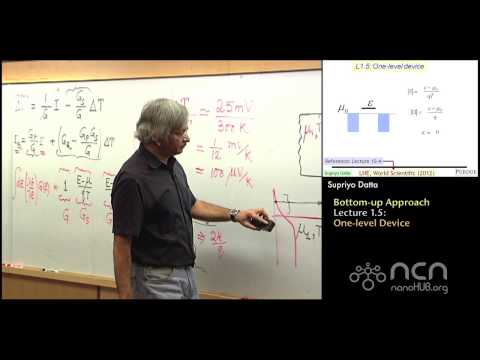 nanoHUB-U Thermoelectricity L1.5 Bottom-up Approach: One-Level Device
