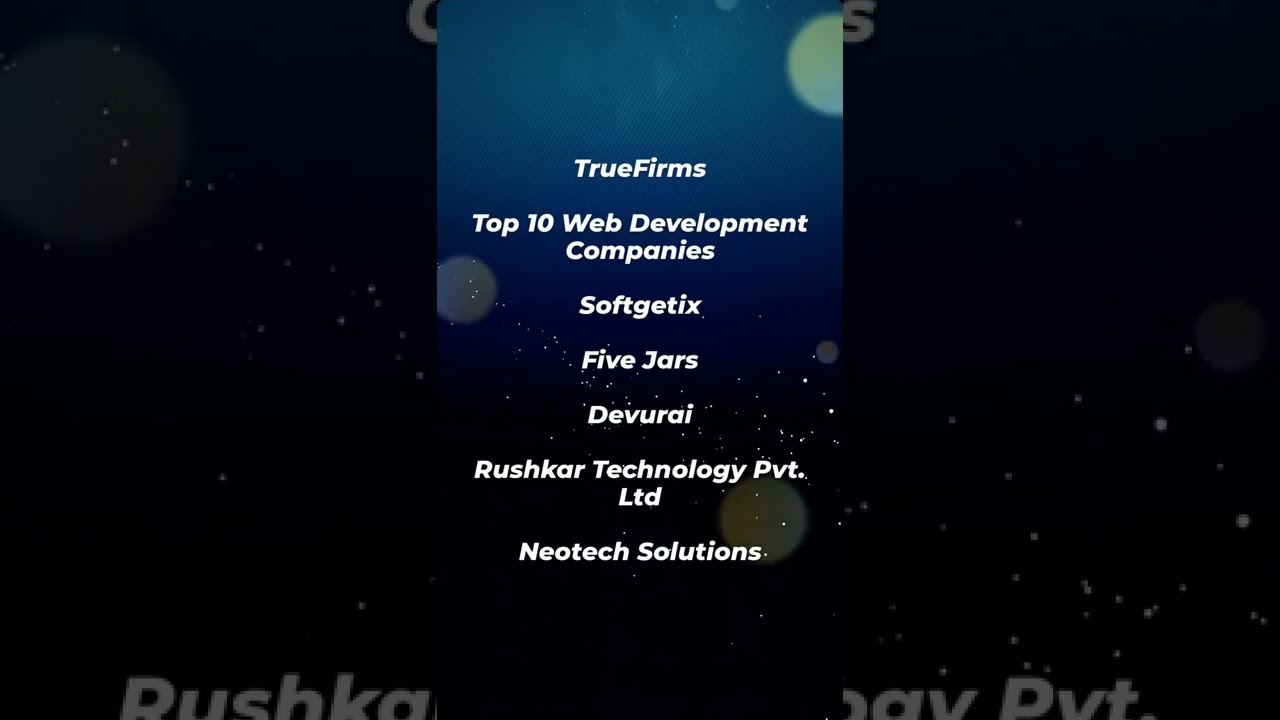 Top  10 Web Development Companies | Truefirms