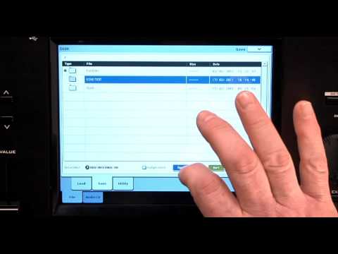 Korg Kronos Music Workstation Video Manual Part 6- Disk Mode