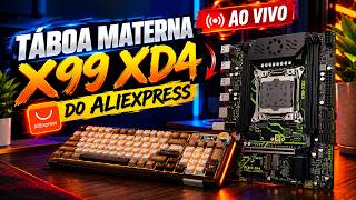 AO VIVO - PLACA MÃE SZSJKJ X99 XD4 DE R$200 + TECLADO SOLAKAKA DE R$220.. #50