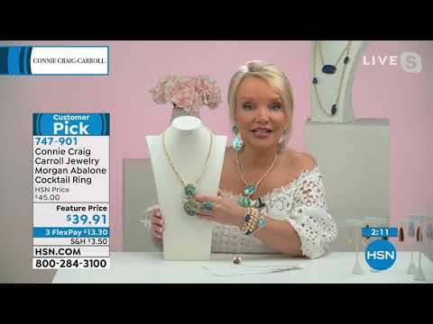 Connie Craig Carroll Jewelry Morgan Abalone Cocktail Ring