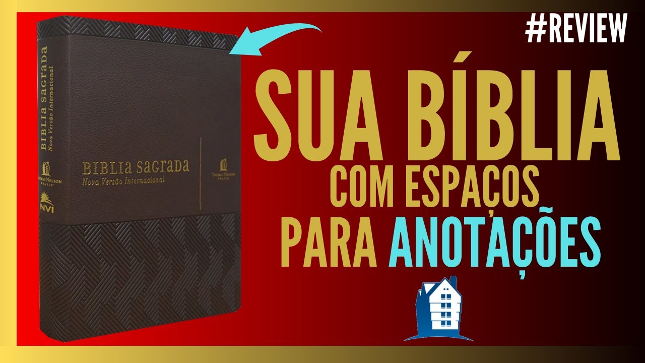 🔴 BÍBLIA SAGRADA NVI COM ESPAÇO PARA ANOTAÇÕES - Thomas Nelson Brasil | Flávio Sacramento