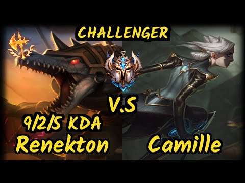 Quas (RENEKTON) vs CAMILLE - 9/2/5 KDA TOP CHALLENGER GAMEPLAY - NA