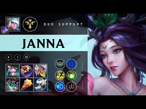 Janna Support vs Nautilus - EUW Challenger Patch 25.24