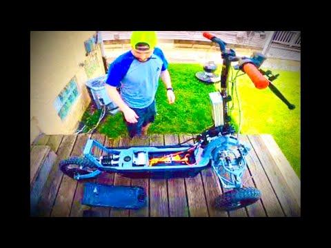 Over Powered DIY Electric Reverse Trike Scooter Part 2 - Finish and Ride!