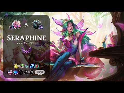 Seraphine Support vs Senna - NA Master Patch 14.1