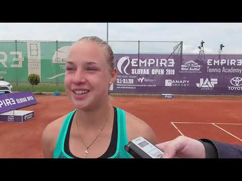 EMPIRE Slovak Open 2019: Rozhovor s finalistkou Annou Blinkovovou