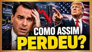FLÁVIO APOSTOU EM TRUMP… E PERDEU FEIO!