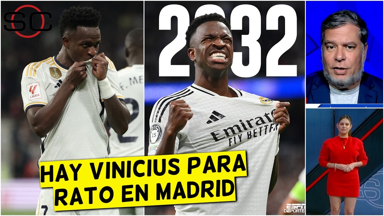 VINICIUS SE QUEDA en el REAL MADRID, RENOVÓ hasta el 2032 y EL MADRIDISMO LO CELEBRA | SportsCenter