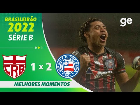 Gols e lances de CRB x Bahia