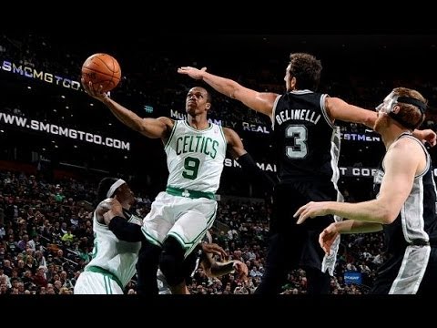 Rajon Rondo 16 points (4 threes),4 assists vs San Antonio Spurs 2/12/2014 - Full Highlights - [HD]