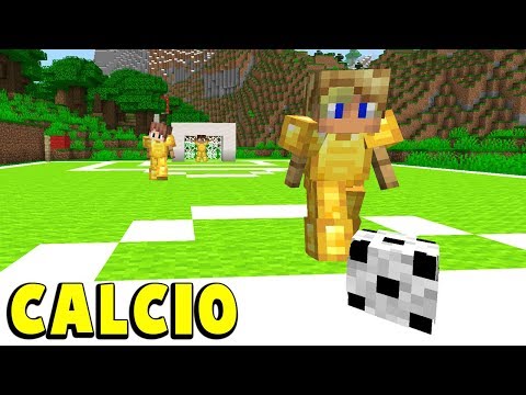 CREO UN CAMPO DA CALCIO SU MINECRAFT - MONDO CREATIVO #3