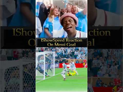 ISHOWSPEED Reaction On Leonel Messi Goal vs France #shorts