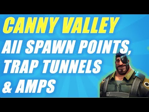 Canny Valley All Amps, Spawn Points and Trap Tunnels Video
