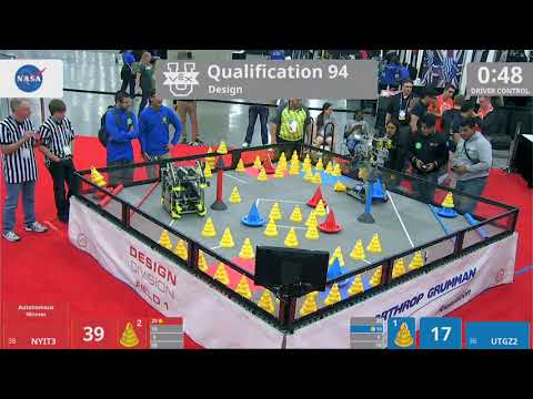 2018 VEXU Design Q94 - NYIT3 vs UTGZ2 - 61 to 59