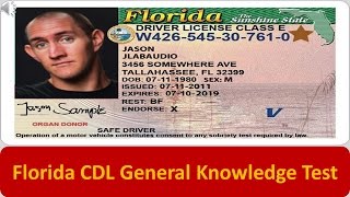 Florida CDL General Knowledge Test